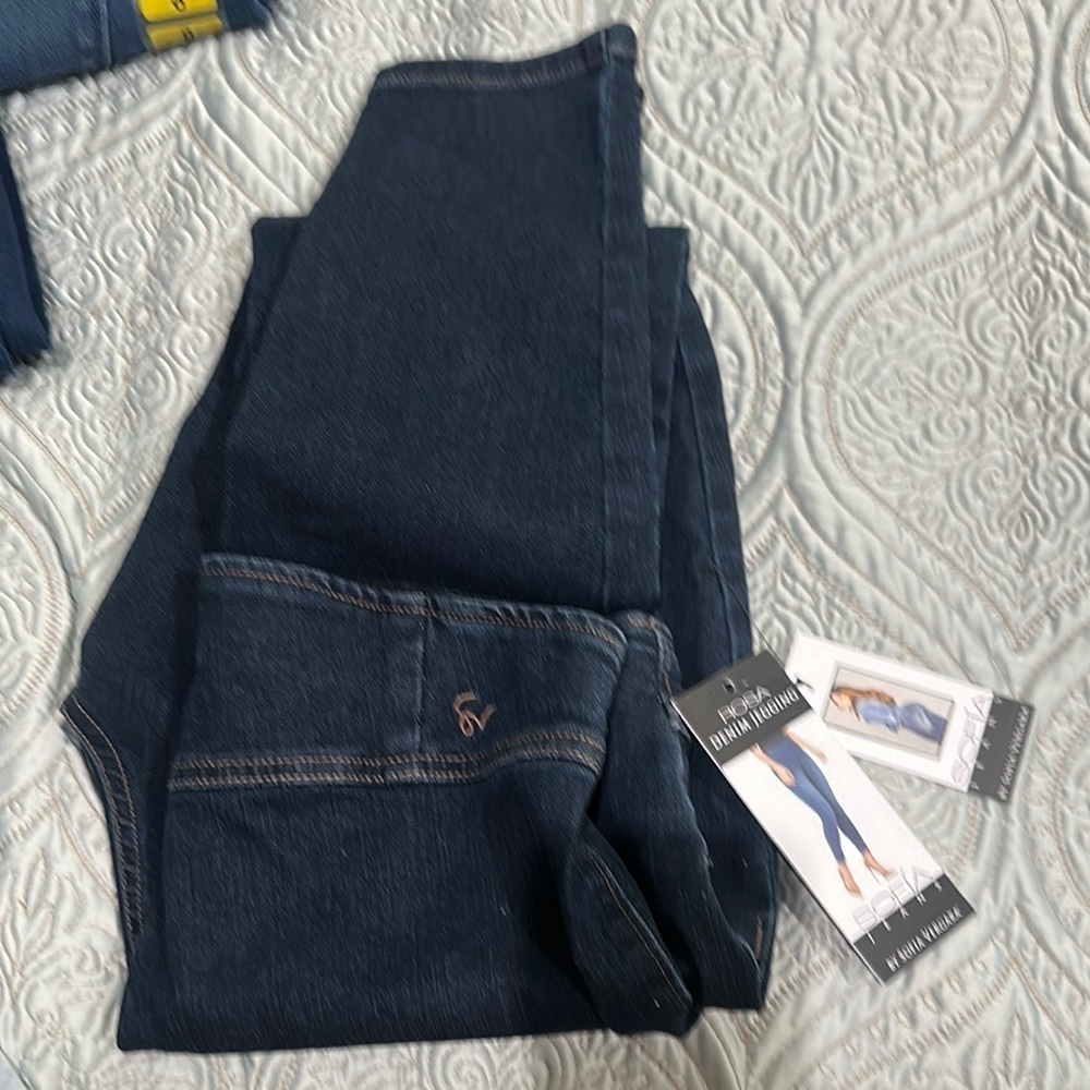 Sofia Vergara Dark Blue Rosa Denim Jeggings size 8 NWT
